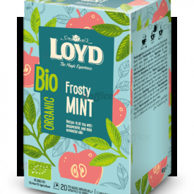 Aromatizēta zāļu augļu tēja LOYD Frosty Mint, BIO, 20x2g