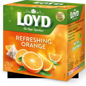 Augļu tēja LOYD Pyramids Fresh Orange, 20x2,2 g