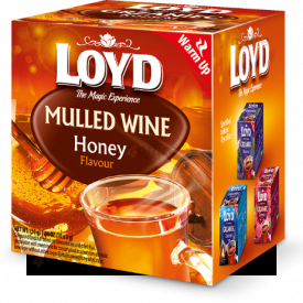 Aromatizēts tējas dzēriens LOYD Pyramids ar karstvīna un medus garšu, 10x3g