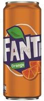 Gāzēts dzēriens FANTA Orange, bundžā, 0.33l