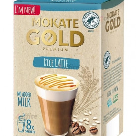 Kafijas dzēriens GOLD PREMIUM rīsu latte,  vegānu 14g x 8gb.