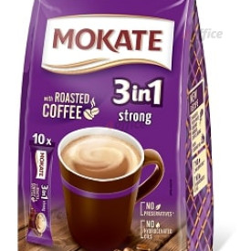 Kafijas dzēriens MOKATE 3in1 STRONG maisiņā 17g x 10gb.