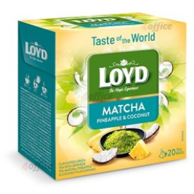 Zaļā tēja LOYD Matcha ar ananasu un kokosriekstu g. 20gb. x 1.5g