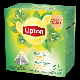 Zaļā tēja LIPTON Lemon&Melissa, piramīdas,     20gab