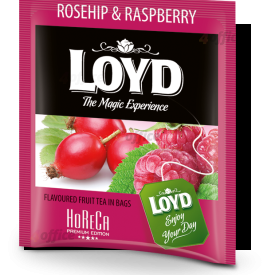 Augļu tēja LOYD Rosehip & Raspberry FS 500x2g