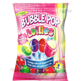 Karameles ar košļājamo gumiju WOOGIE Bubble Pop, 144g