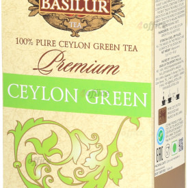 Basilur Premium Collection Ceylon Green zaļā tēja 25 paciņas 25x2g 50g