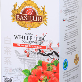 Tēja baltā Basilur Premium White Tea Strawberry & Vanilla, 20 pac