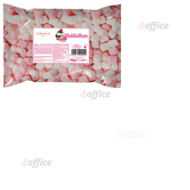 Zefīrs CORNELLIS Marshmallow Mini Natural, balti rozā, 700g