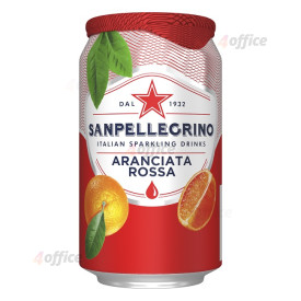 Sulas dzēriens S.PELLEGRINO Aranciata Rosso Apelsīnu, gāzēts, bundžā, 0.33l(DEP)