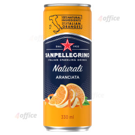 Sulas dzēriens S.PELLEGRINO Aranciata STD Apelsīnu, gāzēts, bundžā, 0.33l(DEP)