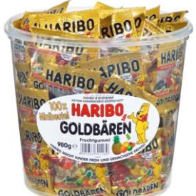 Želejkonfektes HARIBO Goldbaren, Mini, 1kg