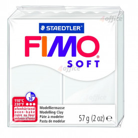 Cietējoša modelēšanas masa FIMO SOFT, 57 g, baltā krāsa