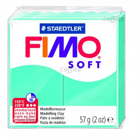 Cietējoša modelēšanas masa FIMO SOFT, 57 g, piparmētru krāsa (pepermint green)