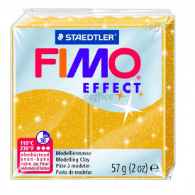 Cietējoša modelēšanas masa FIMO EFFECT, 57 g, zelta krāsa, mirdzoša (glitter gold)