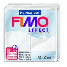 Cietējoša modelēšanas masa FIMO EFFECT, 57 g, caurspīdīgi baltā krāsa (translucen white)