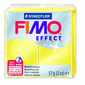 Cietējoša modelēšanas masa FIMO EFFECT, 57 g, caurspīdīgi dzeltenā krāsa (translucen yellow)
