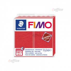 Cietējoša modelēšanas masa FIMO,ādas efekts, sarkana krāsa,57 g