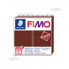 Cietējoša modelēšanas masa FIMO,ādas efekts, riekstu brūna krāsa, 57 g