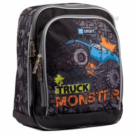 Skolas mugursoma SMART H 55  Monster Truck , melna