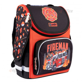 Skolas mugursoma ar cietu rāmi Smart PG 11 Fireman