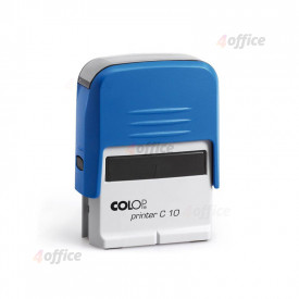 Zīmogs COLOP Printer C10, zils korpuss, zils spilventiņš