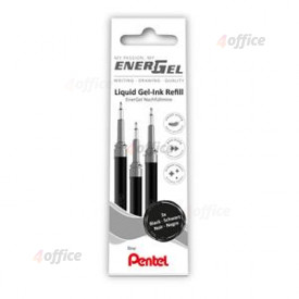 Gēla pildspalvas serdenis PENTEL Energel F, 3 gab, melna