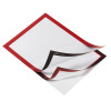 Pašlīpoša kabata DURABLE DURAFRAME® A4, ar rāmi, sarkana krāsā, 2 gab./iepak.