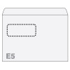 Aploksnes Postfix ar logu E5 RH 156x220mm, (3 125140), 1000 gab./iepak., logs 30x90 mm