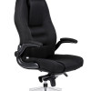 Krēsls ar roku balstiem ANTARES MARKUS 8400, melna mākslīgā āda