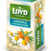 Aromatizēta zāļu tēja LOYD ar kumelītēm un smiltsērkšķiem, 20x2g