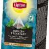 Melnā tēja LIPTON English Breakfast, piramīdas, 25 x 2g